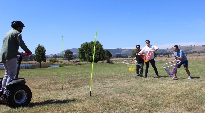 Winery lunch and games